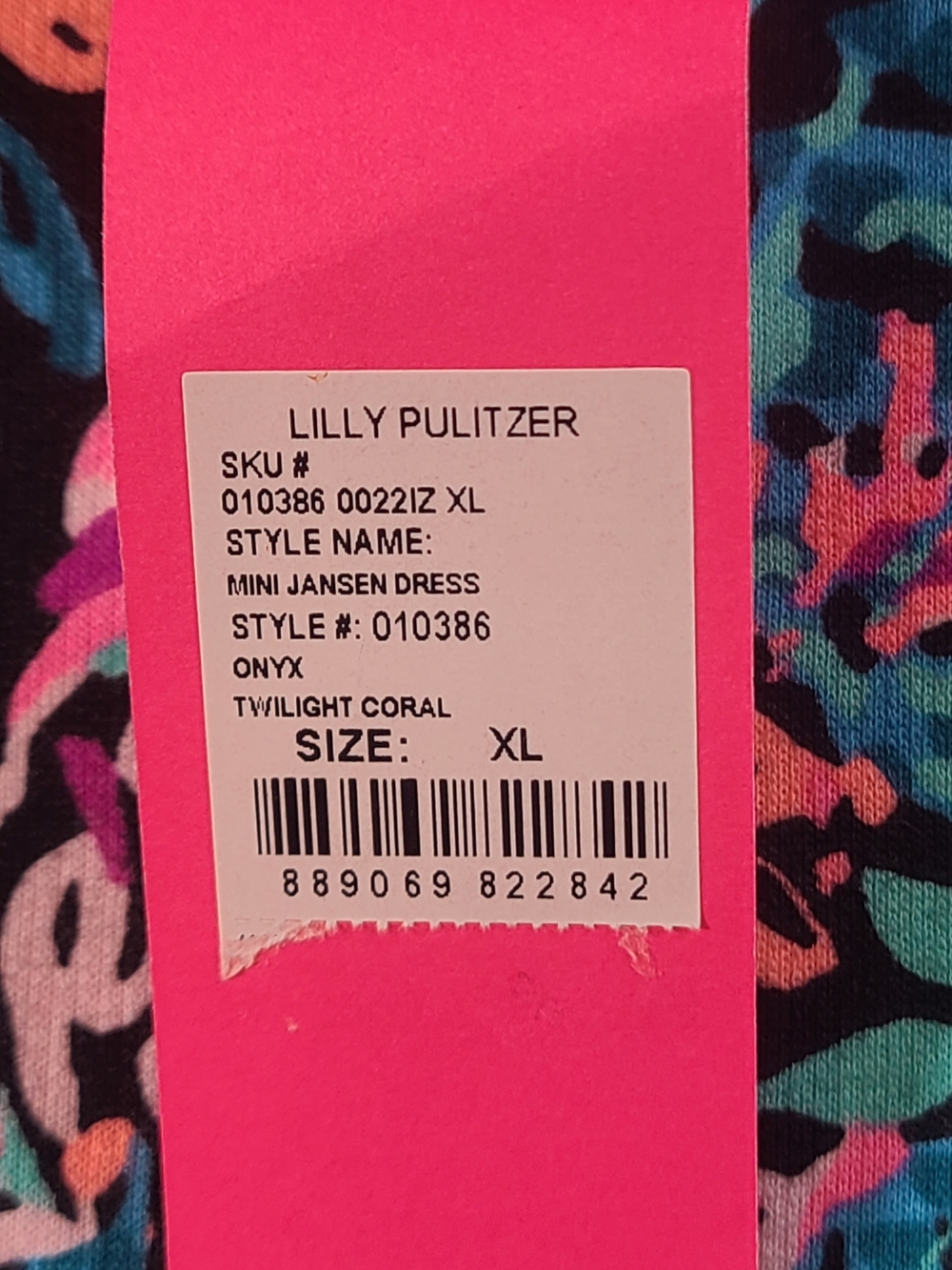 Lilly Pulitzer Girls Mini Jansen Dress Twilight Coral 12-14 XL NWT - Picture 5 of 11